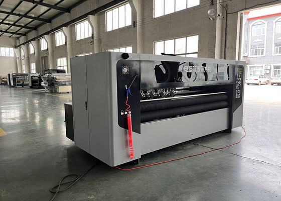 Máquina de corte de lâmina fina com alimentador de borda de chumbo para fabricação de caixas onduladas