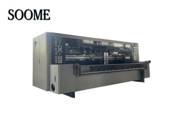 Máquina de corte de lâmina de aço de tungstênio de precisão de tipo servo completo para corte de papelão ondulado grande