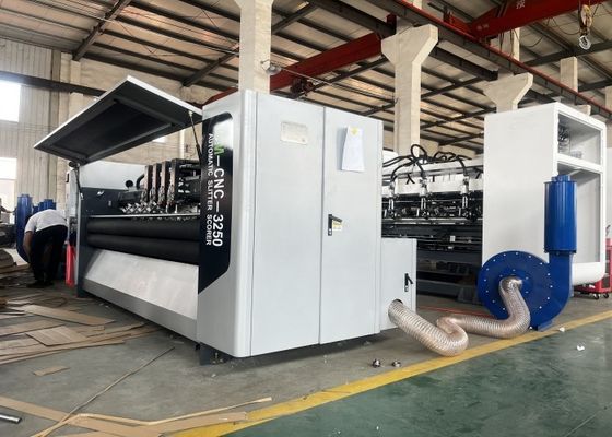 Máquina de corte de lâmina de aço de tungstênio de precisão de tipo servo completo para corte de papelão ondulado grande