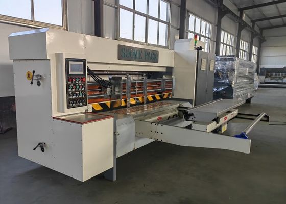 Máquina de fazer forma de caixa corrugada Máquina de cortar por injecção com alimentador automático e dispositivo de reparação da tampa da bigorna