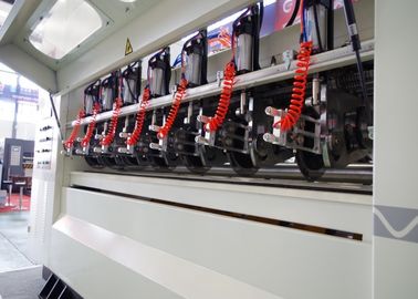 Máquina fina em linha do marcador da talhadeira da lâmina do NC, tipo servo máquina de corte do papel ondulado