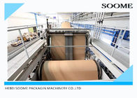 O papel ondulado cobre a linha de produção tipo conduzido bonde da caixa 380V/50HZ