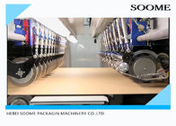 O papel ondulado cobre a linha de produção tipo conduzido bonde da caixa 380V/50HZ