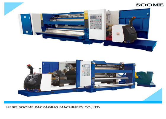 Tipo cassette mudados jejuam linha ondulada a flauta da produção de 1600mm do único Facer